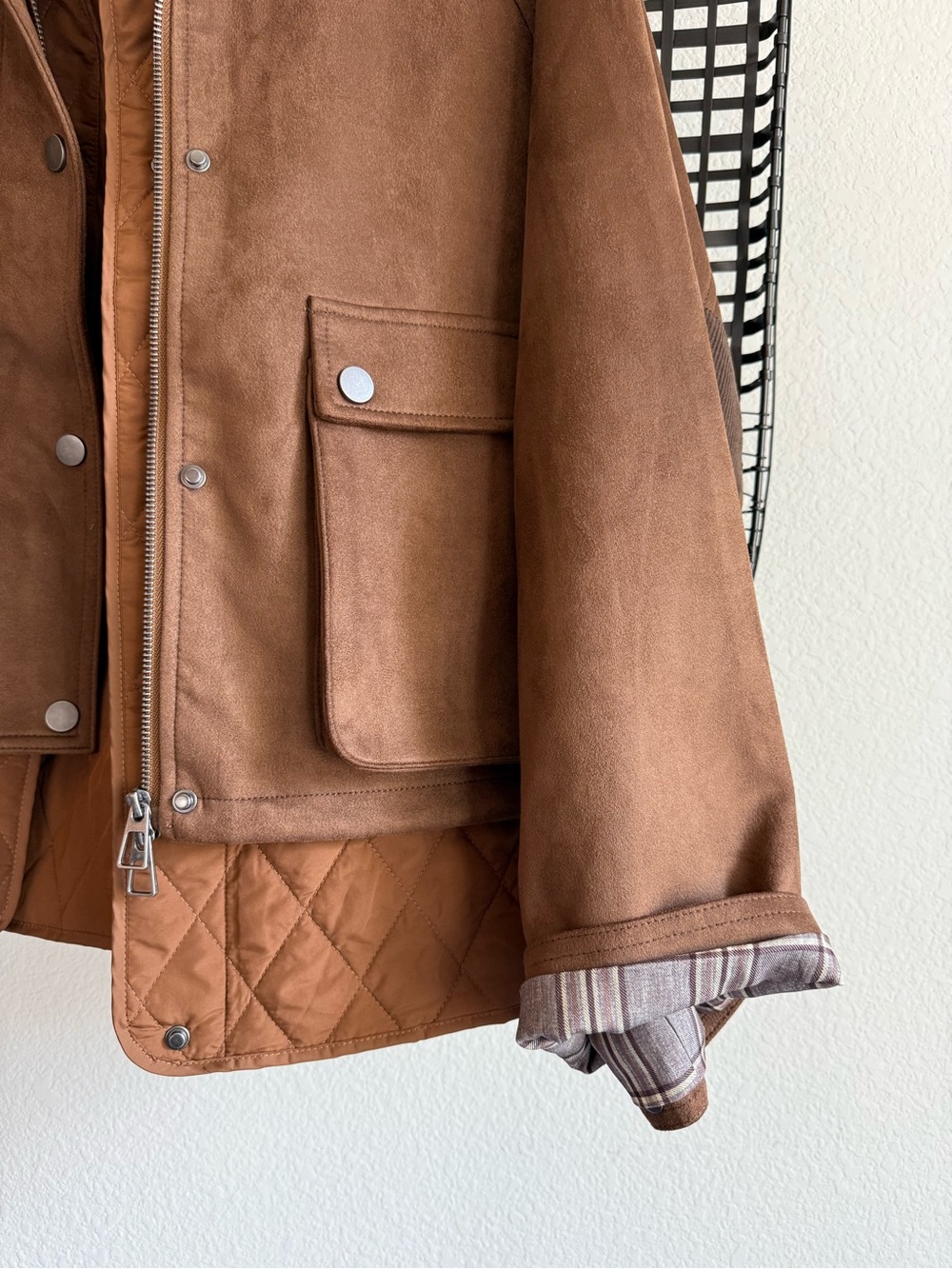 Anthropologie Faux-Suede Twofer Jacket - Picture 6 of 9
